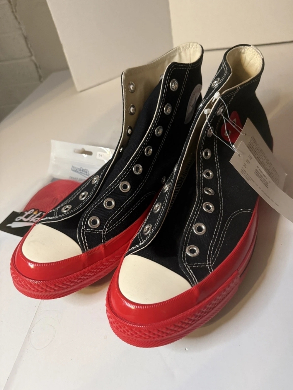 Comme Des Garcons Converse Chuck Taylor  Deep Reed Black Cream Sneakers W12